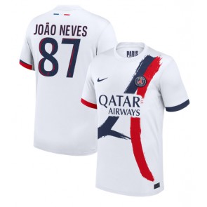 Paris Saint-Germain Joao Neves #87 Replika Udebanetrøje 2024-25 Kortærmet